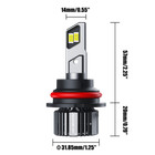 Auxbeam Canbus 9007 Hb5 Led Headlight Bulbs Kit 6500k High Low Beam Super Bright