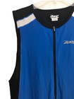 Zoot Sports Men s Xl Logo Racesuit Triathlon Blue White Cycling Zip Front