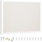 Linen Cork Board White Framed Bulletin Board Office Home school Display New