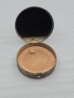 Vintage Antique Silver Tone 2  Powder Compact Floral Top With Buff Unmarked Case