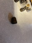 Vintage Crochet Hanging Thimble Holder   3 Hats
