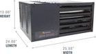 F260550 Big Maxx Mhu50ng Natural Gas Unit Heater black