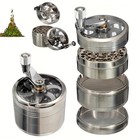4 Pcs Herb Tobacco Grinder Spice Herbal Metal Smoke Crusher Handle Hand Muller