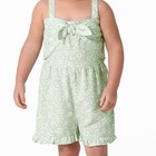 Modern Moments By Gerber Floral Romper Toddler Girls Size 5t Mint Green New