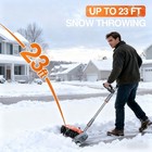 12   Cordless Snow Shovel 20v Battery Powered Electric Snow Blower 2x 4000mah