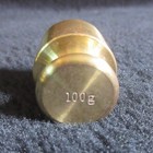 Vintage 100 Grams Brass Antique Weight Scales Solid One Individual Weight