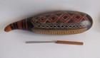 Authentic Peru Folk  Art Guiro 12 h Latin American Musical Percussion Instrument