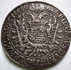 1660 Hungary Leopold I Silver Thaler Kremnitz K-b 28 42g Habsburg Eagle Cleaned