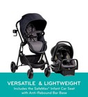 Evenflo Pivot Modular Travel System Litemax Car Seat With Anti-rebound Bar Gray