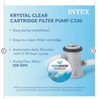 Intex 10  X 30  Metal Frame Above Ground Swimming Pool With Pump 28201eh