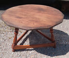 Mid Century Cherry Round Coffee Table    ct-380 