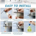 Stainless Steel Sink Soap Dispenser Pump Kit W  Extension Tube 350 500ml