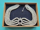 Queen Elizabeth princess Catherine   Diana Royal Replica Pearl Choker Necklace