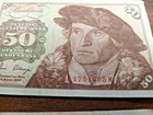 2 Germany 50 Deutsche Mark Bank Note 1980 P-33 Circulated Federal Republic