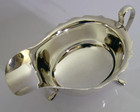 Mint 116g English Sterling Silver Sauce Boat Jug 1945 Art Deco Antique