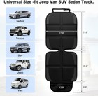Infant Car Seat Protector Set  2-piece   black  Standard Fit 