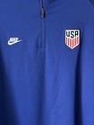 Nike Men   s Size Xl 2020-21 Team Usa Dri-fit Strike Drill Top Blue Cd2198-455 New