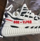 Adidas Yeezy Boost 350 V2 Sneaker Keychain 2d Flat Rubber 2 5    X 1 25    Zebra New