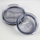 1-4pcs Splash Spill Proof Lids 20 30oz Slider Lid Skinny Tumbler Cup Covers