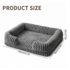 Orthopedic Dog Bed Xl Memory Foam Waterproof Washable Anti Slip Pet Sofa Grey