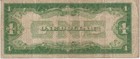 1934 Blue Seal  1 Dollar Silver Certificate Series Funny Back Fr-1606 G vg