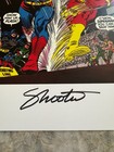 11x17 Dc Comics Superman  199 Cover Print Signed By Jim Shooter 1st Flash Race