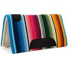Western Saddle Pad 30x30 Multi Color Horse Tack Pad 1 Inch Fleece Bottom