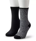   Hot Deal   Women s Sonoma Goods For Life   Ribbed Marl Crew Socks