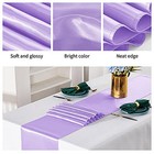  5 Pack Satin Table Runners 12 X 108 Inch For Wedding Banquet Decoration  