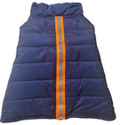 Dog Cat Puppy Kitten Winter Blue Puffy Quilted Jacket Coat Sweater Pet Med Lg