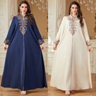 Muslim Kaftan Abaya Dubai Women Embroidery Long Dress Ramadan Robe Elegant Gown