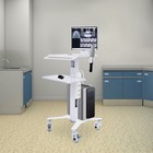 Mobile Desktop Pc Cart Computer Monitor Stand Workstation Home Office