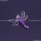 Natural Gemstone Dragonfly Hexagon Chakra Healing Pendant Bead Tibetan Silver