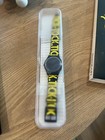 Swatch Watchmen Hbo Limited Edition Quartz Wristwatch Black yellow Silicone Box