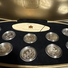 Millennium-2000 Canada Sterling Silver Proof Set Of 12 Quarters Box   Coa