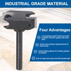 1 2  Shank Cnc Spoilboard Surfacing Router Bit Slab Flattening Planing Woodwork