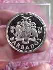 1973 Silver Proof Barbados 10 Dollars 38g