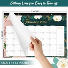 2026 Monthly Desk Calendar  17x12 Office Planner  Big Ruled Squares  Blue