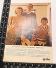 At t Bell System Vintage Print Ad 1960s Family Long Distance Retro Portrait