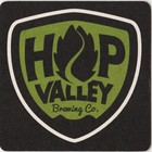 Hop Valley Brewing Co  Beer Coaster Springfield Or
