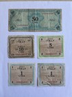          Wwii Allied Military Currency  amc  Notes Issued In Italy Collectors Lot