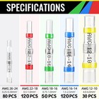 400 Heat Shrink Wire Connectors Kit Solder Seal Sleeve Butt Terminals Waterproof