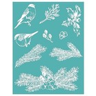  Christmas Theme Silkscreen Stencil reusable Self 8 5x11inch f  1pcs   F 