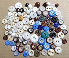 99 Vintage Antique Small China Buttons Various Colors Sizes
