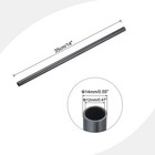 Pvc Rigid Round Pipe 12mm Id 14mm Od 350mm Dark Grey High Impact