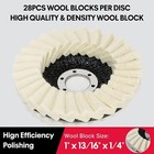 Shall 4-1 2  Wool Polishing Discs Finishing Wheel Buffing Pads for Angle Grinder