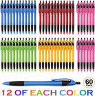 Pens Bulk Gripped Slimster Retractable Ballpoint Pen Medium Point Black Ink Smoo