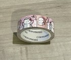 Thecoffeemonsterzco Pink Emoti Mushroom      Washi Tape Roll 15 Mm Tcmc
