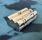 Signed Dated 2000 Tiffany   Co  Pill Box In Bamboo Design  925 Sterling Silver