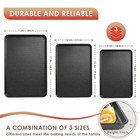 Nonstick Baking Sheet Pan Set Carbon Steel Cookie Sheets Oven Trays 3 Pcs